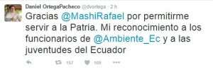 Twitter Daniel Ortega