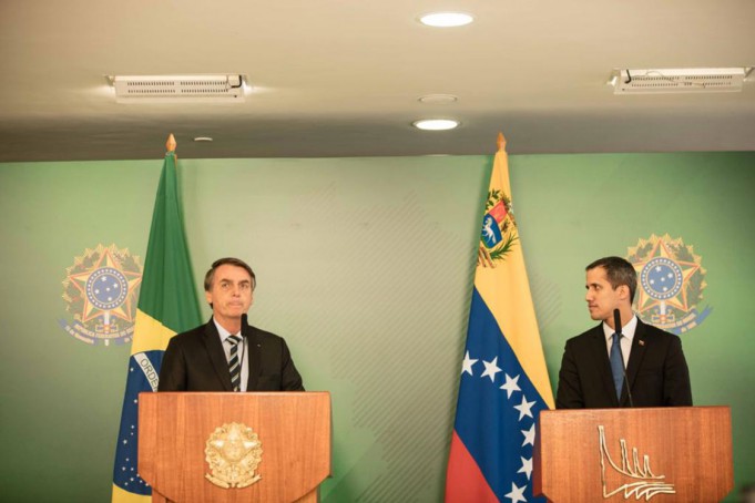 Jair Bolsonaro recibió en Brasil a Juan Guaidó