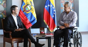 Reunión de Lenín Moreno y Juan Guaidó