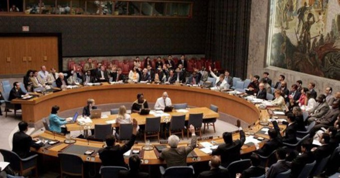 Durante la reunión de la ONU