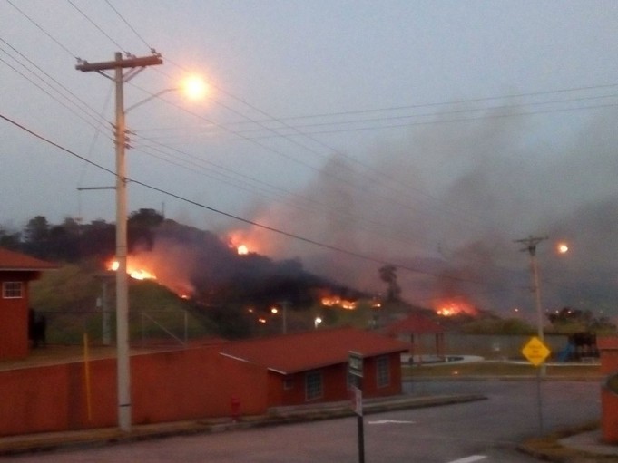Áreas afectadas en Panamá debido a los incendios forestales