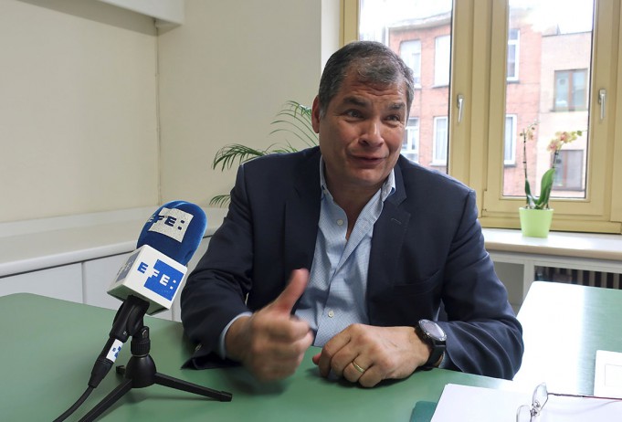 El expresidente Rafael Correa reaccionó a la intervención de Moreno