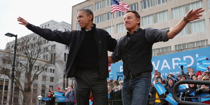 Barak Obama, Bruce Springsteen, octubre
